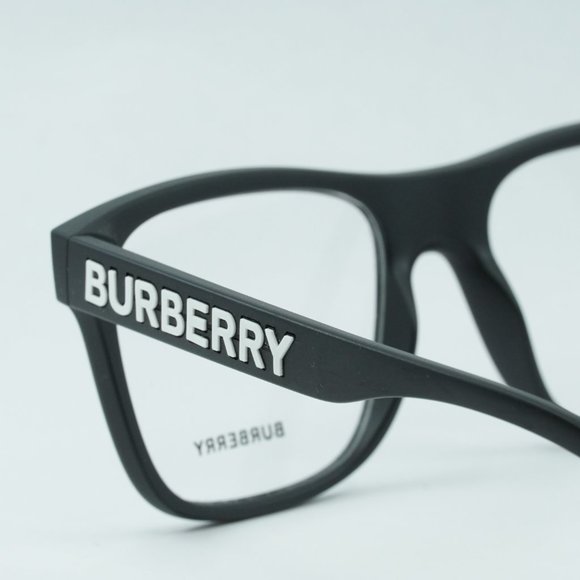 💯 NEW BURBERRY CARTER BE2353 3464 MATTE BLACK EYEGLASSES - Picture 7 of 11